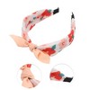 Unique Bargains Girl's Cute Flower Headbands 6.30"x4.72"x2.05" Pink Orange 1 Pc - 3 of 3