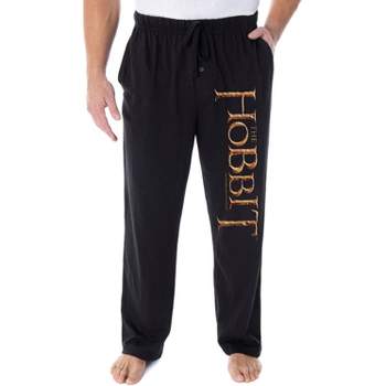 The Hobbit Men's Sleepwear Lounge Bottoms Pajama Pants Black