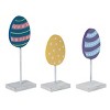 Transpac 11.6 Inch Multicolor Easter Standing Eggs Block Decor Set of 3 Perfect for Easter Decorative Objects - 2 of 3