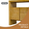 60" 4-Door Sideboard, Modern Minimalist Solid Wood Veneer Sideboard with Open Shelf, Natural Wood Grain - Leovsnove - 4 of 4