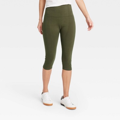 green tea capri yoga pants