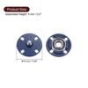 Unique Bargains Alloy Invisible Durable High Hardness Buckle Fasteners Press Studs Buttons 5 Pcs - 2 of 4