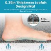 NewHome "28.34x16.73in Non-Slip Shower Mat with Drain Quick-Drying PVC Loofah Bath Mat for Bathroom" Grey - 4 of 4
