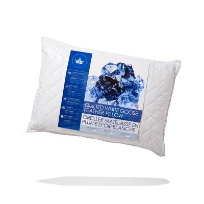 Canadian Down & Feather Company Quilted White Goose Feather Pillow - 2 Pack (Set of 2)