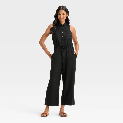 Women's Button-Front Jumpsuit - Universal Thread - image 3