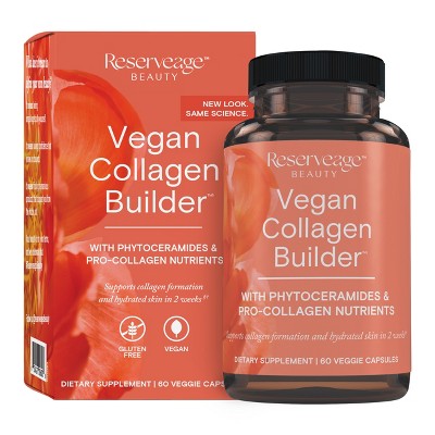 Reserveage Beauty Vegan Collagen Builder - Vitamin C Supplement For ...