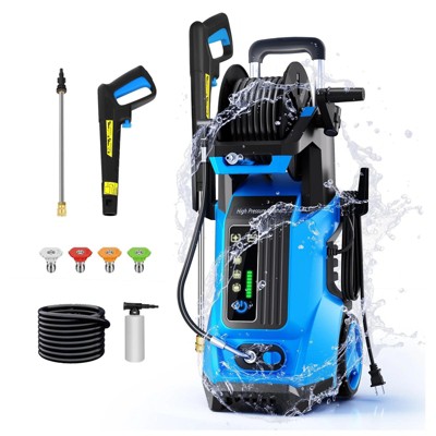 SKONYON Electric Pressure Washer 3200 PSI 2.4 GPM with 4 Nozzles Foam Cannon