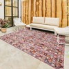 Gertmenian 5'3"x7' Sierra Henna Rectangular Woven Indoor/Outdoor Area Rug Red: UV & Water Resistant, Polypropylene - 4 of 4