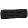 vidaXL Headboard Cushion Black 72" Faux Leather - 2 of 4