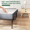 Sapphtopaz Twin Size Extra Long Folding Bed Frame, Heavy-Duty Rollaway Guest Bed with 5" Memory Foam for Tall People, Adults & Small Spaces - 4 of 4