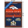Trends International NFL Denver Broncos - Champions 23 Framed Wall Poster Prints - 3 of 4