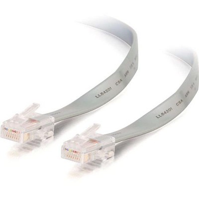  C2G 7ft RJ45 8P8C Crossed/Rollover Modular Cable - RJ-45 - RJ-45 - 7ft - Silver 