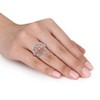 EVERLY JEWELRY |Two-Tone Silver 1/10 CT TW Diamond Fashion Ring - 3 of 4