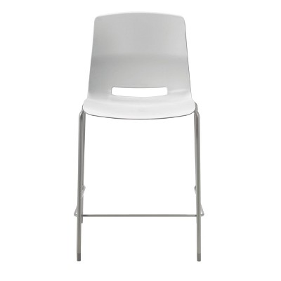 25" Lola Stacking Office Counter Height Barstool Light Gray - Olio Designs