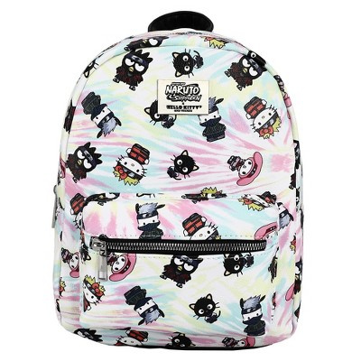 Naruto Shippuden x Sanrio Hello Kitty Women's Graphic Mini Backpack, Pink