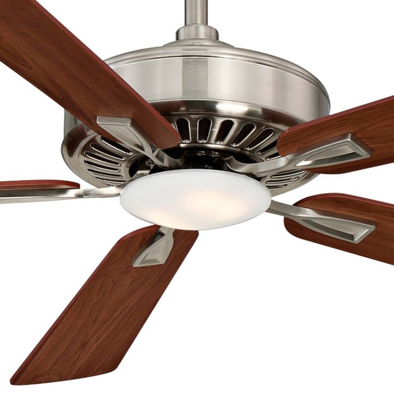 52" Minka Aire Modern Indoor Ceiling Fan with Dimmable LED Light Remote Control Brushed Nickel Walnut Wood for Living Room Kitchen, 3 of 5