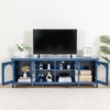 71 Inch TV Stand for TV Up to 70", Entertainment Center with Metal Handle & Glass Door, TV Console Cabinet W/Solid Wood Frame for Living Room,Bedroom - image 4 of 4