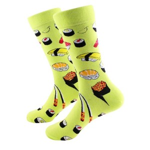 Sushi Socks Crew from the Sock Panda - Men's Sizes Adult Large (Men's Shoe 8-12) - 1 of 4