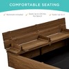 Best Choice Products 47x47-Inch Kids Wooden Outdoor Sandbox w/ 2 Foldable Bench Seats, Sand Protection, Liner - 2 of 4