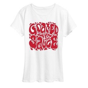 Women's - Instant Message - Goated With the Sauce Short Sleeve Graphic T-Shirt - 1 of 4