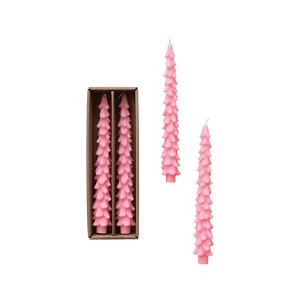 Unscented Tree Shaped Taper Candles, Boxed Set Of 2 - 1 of 2