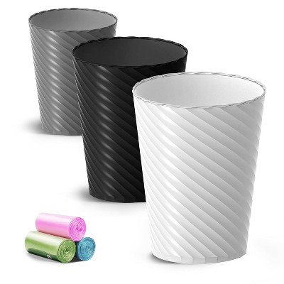 Bathroom Trash Can, with Trash Bags, Bathroom Garbage Can,for Living Room, Bedroom, Office, Kitchen