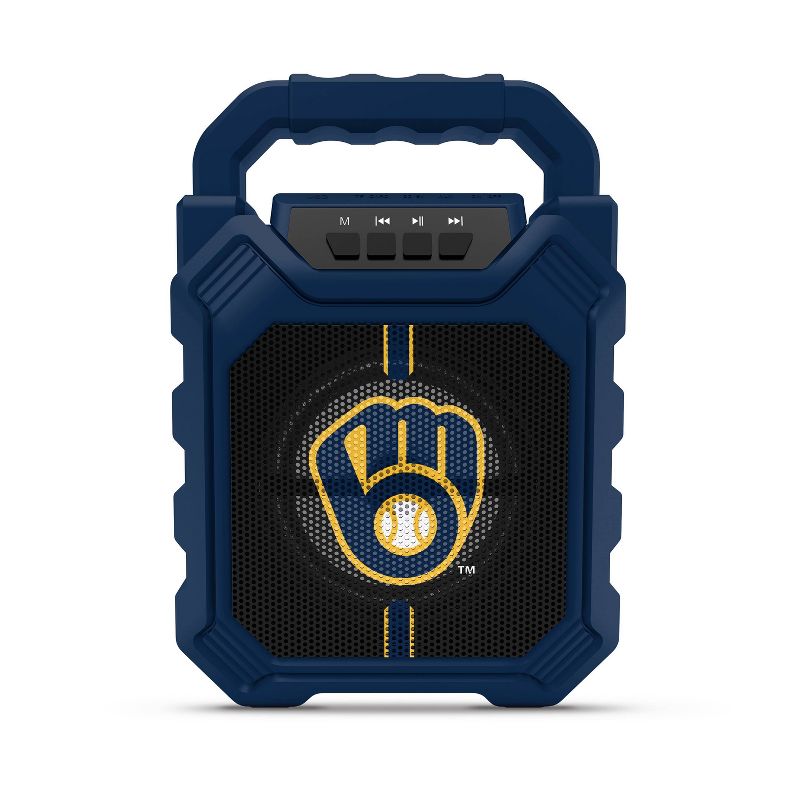 MLB Milwaukee Brewers Color Housing Large LED Speaker, 2 of 4