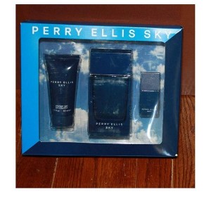 Perry Ellis Sky 3 Pc Set Men Edt Spray 3.4, Shower Gel 1.7, 0.25 Oz - 1 of 2