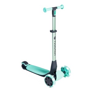 3 Wheel Scooters for Kids Adjustable Height Handlebar, Anti-Slip Deck, Lean-to-Steer & Widen Anti-Slip Deck Scooter for Boys & Girls Ages 3+ Green - 1 of 4