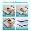 Heavier Weight Fabric Shredded Foam Pillows, 2 Pack, Queen Size, Cooling, Supportive for All Sleepers, Washable Cover - 4 of 4