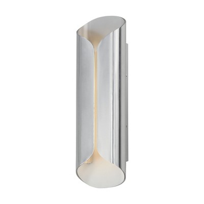 ET2 Lighting Folio 2 - Light Wall Light in  Satin Aluminum/White