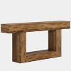 Hommoo 63" Farmhouse 2-Tier Console Table - 2 of 2