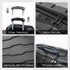 3 Pcs Luggage Sets,Pc+Abs Hardside Travel Sets With 360° Silent Spinner Wheels Tsa Lock Telescopic Handle Lightweight Suit Case,20/24/28 Inch Black - 3 of 4