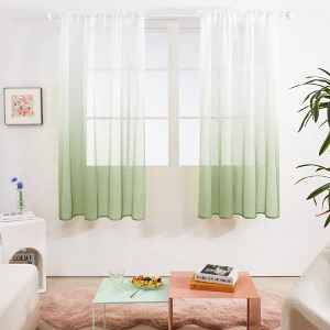Deconovo Ombre Sheer Curtain Panel Pair(2 Panel) - 1 of 4