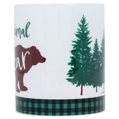 Elanze Designs My Spirit Animal is a Bear 11 Ounce White Ceramic Coffee Mug