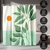 71x74 Tropical Boho Shower Curtain - 100% Polyester - Water-Resistant Bath Curtain - 4 of 4