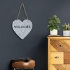 Cheung's Luca Metal Heart Shaped Welcome Sign - 3 of 4