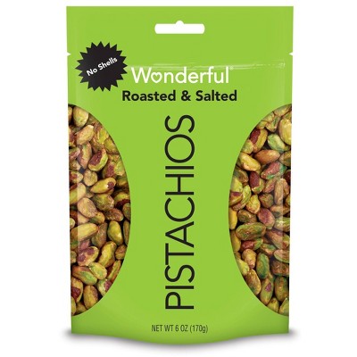 Wonderful Roasted & Salted Shelled Pistachios - 6oz