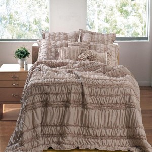 Greenland Home Fashion Home Tiana Standard Sham 20x26 Taupe - 1 of 3