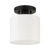 Livex Lighting Meridian 1 - Light Semi-Flush Mount in  Black - 2 of 2