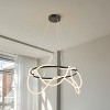 JONATHAN Y Lisette 25" Contemporary Minimalist 360 Adjustable Silicone Neon Rope Dimmable Integrated LED Chandelier - image 4 of 4