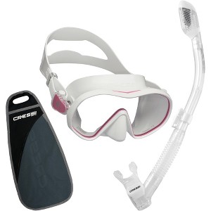 Cressi F-Dual Mask and Supernova Dry Snorkel - 1 of 3