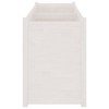 vidaXL Solid White Pinewood Garden Planter – Rectangular and Spacious Flower Box – 59.1"x19.7"x27.6" – Perfect for Outdoor Use - Assembly Required - 4 of 4