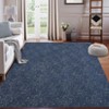 Area Rug, Non Slip Machine Washable Soft Rug - Modern Solid Textured Low Pile Carpet for Living Room, Bedroom, Dining Room, Office - 3 of 4