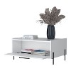 CAVINAS Coffee Tables for Living Room 10.3"H Modern Square Coffee Tables with 4 Sturdy Legs and 1 Drawer for Office - 2 of 4