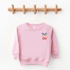 The Juniper Shop Patriotic Cherries Coquette Toddler Sweatshirt - 2 of 4