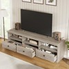 TV Stand for 75 Inch TV, Mid-Century Modern Entertainment Center with Storage Drawer - 4 of 4