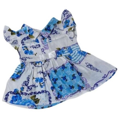 Doll Clothes Superstore Blue Ruffle Dress Fits Cabbage Patch Kid Dolls :  Target