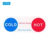 Unique Bargains Acrylic Self-Adhesive Decor Home Business Oval Cold/Hot Water Label - 3 of 4
