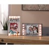 LuxenHome 2-Piece Friends and Family Picture Frame Set with Lights Gray - 2 of 4